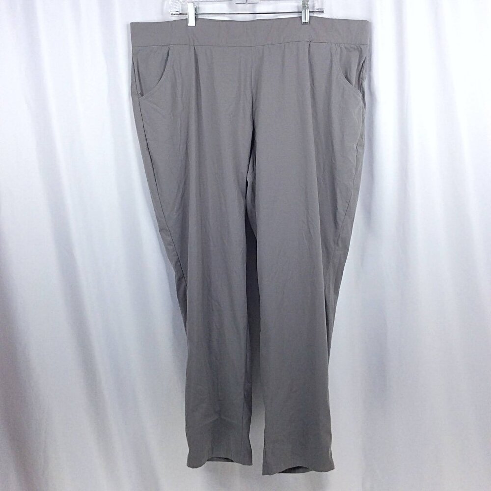 Columbia Omni-Shield Women's Anytime Casual Pull On Pants Size 3X Gray Hiking‎